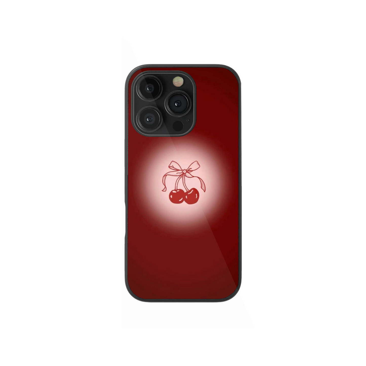 Dark Cherry Aura Glow Phone Case