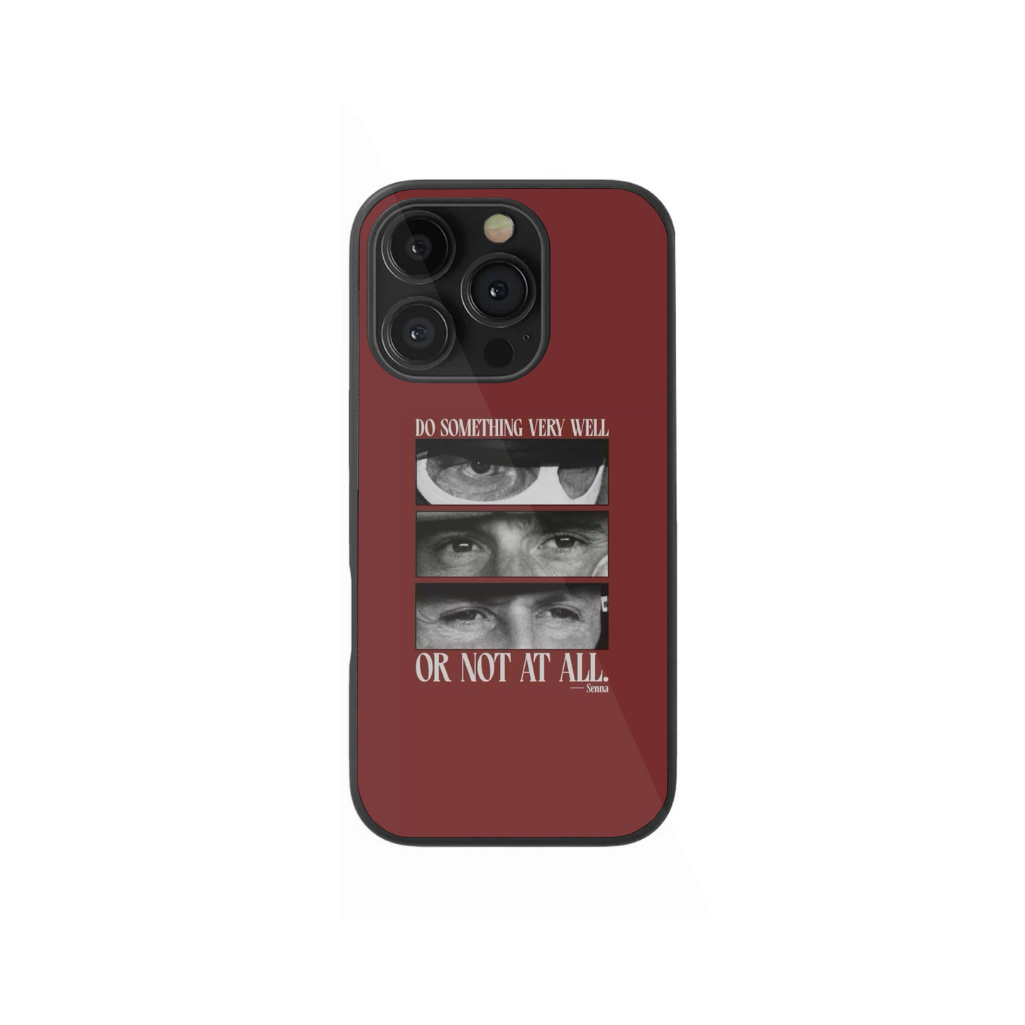 Ayrton Senna Motivational Quote "Do It Well" Phone Case