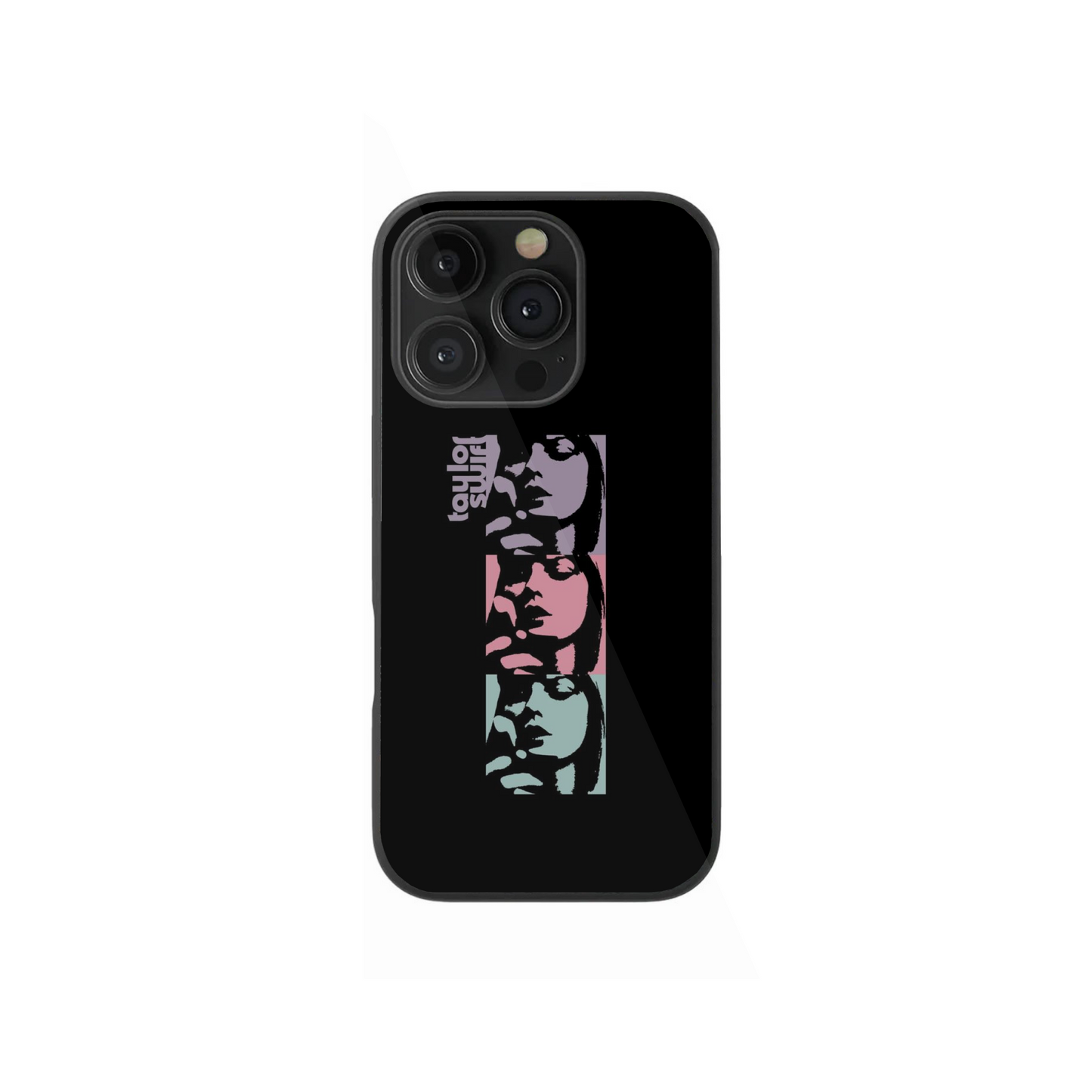 Iconic Stacked Portrait Black Phone Case