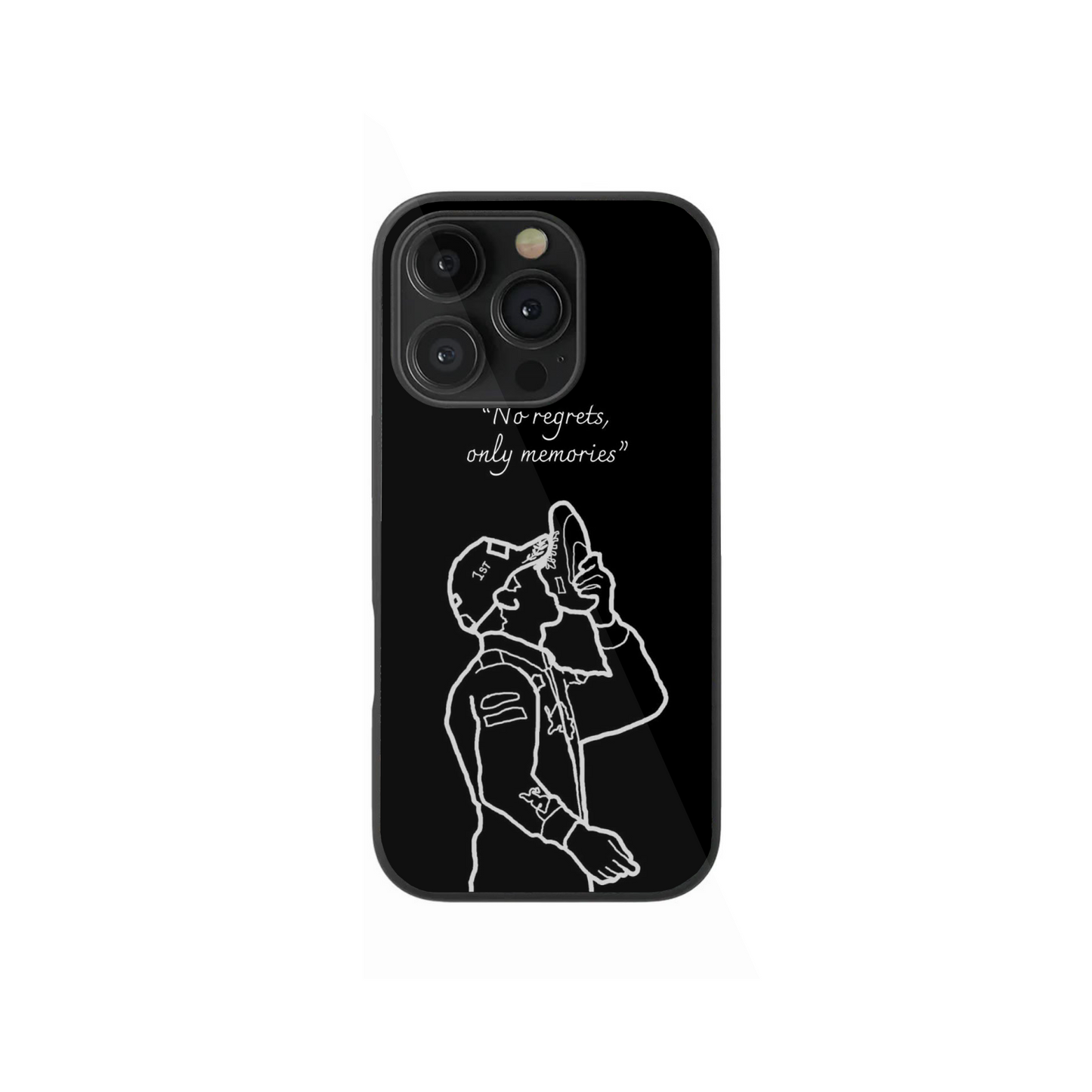 Daniel Ricciardo Quote "No Regrets" F1 Phone Case