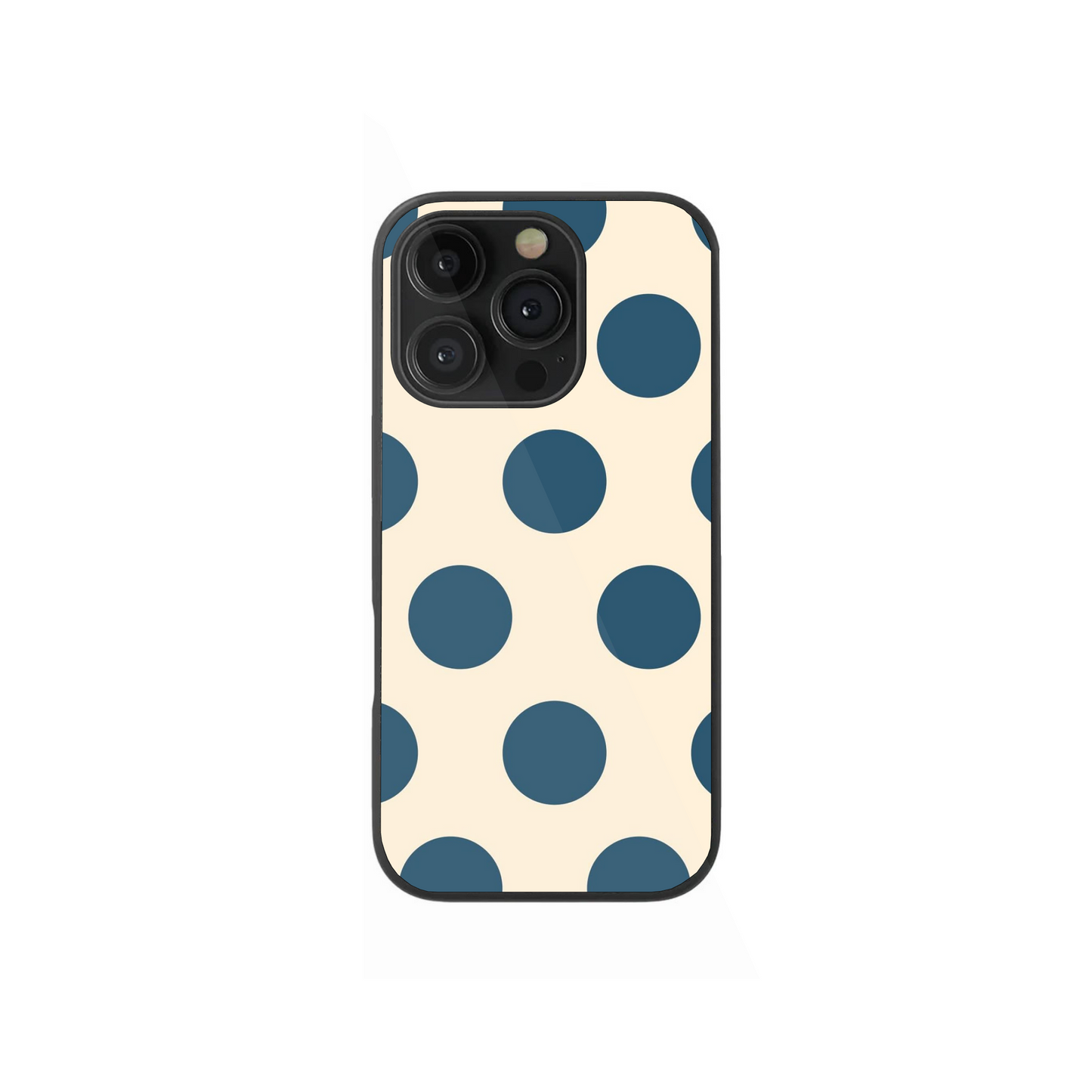 Navy Polka Dot Chic Phone Case