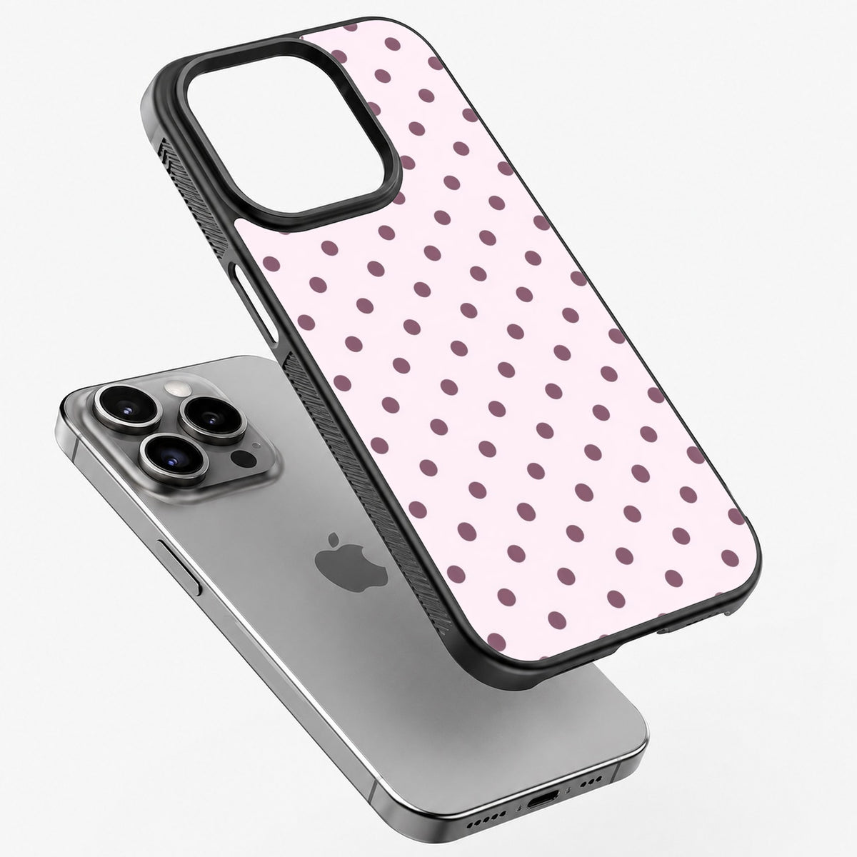 Blush Dots - Bumper Glass Case