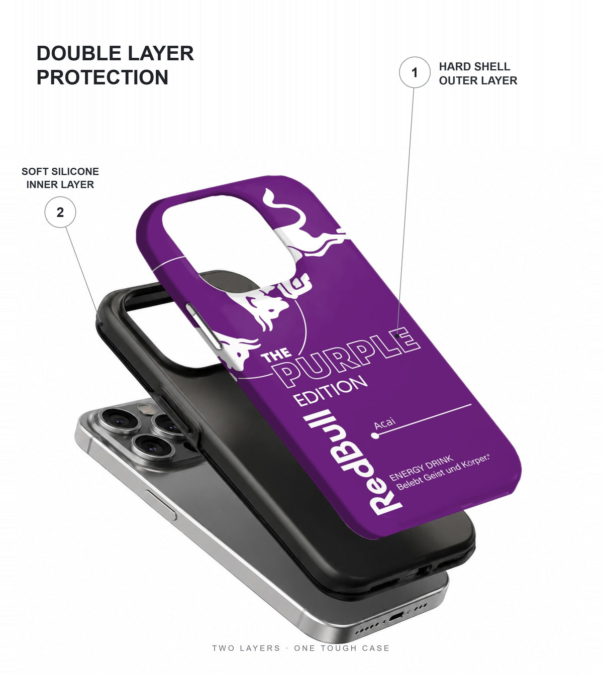 Purple Edition Phone Case double layer protection