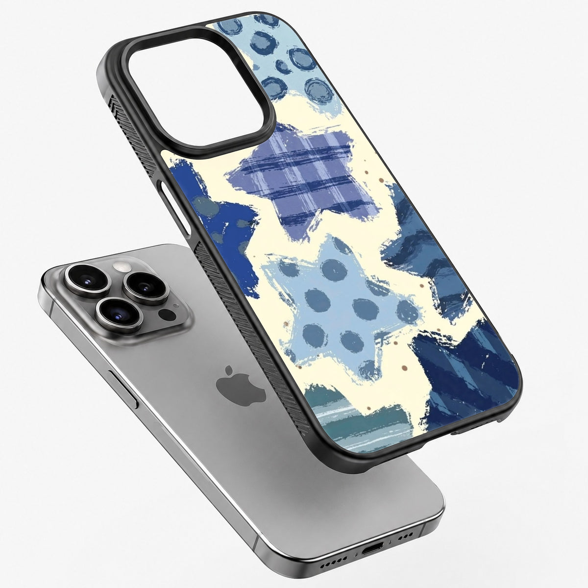 Denim Stars - Bumper Glass Case