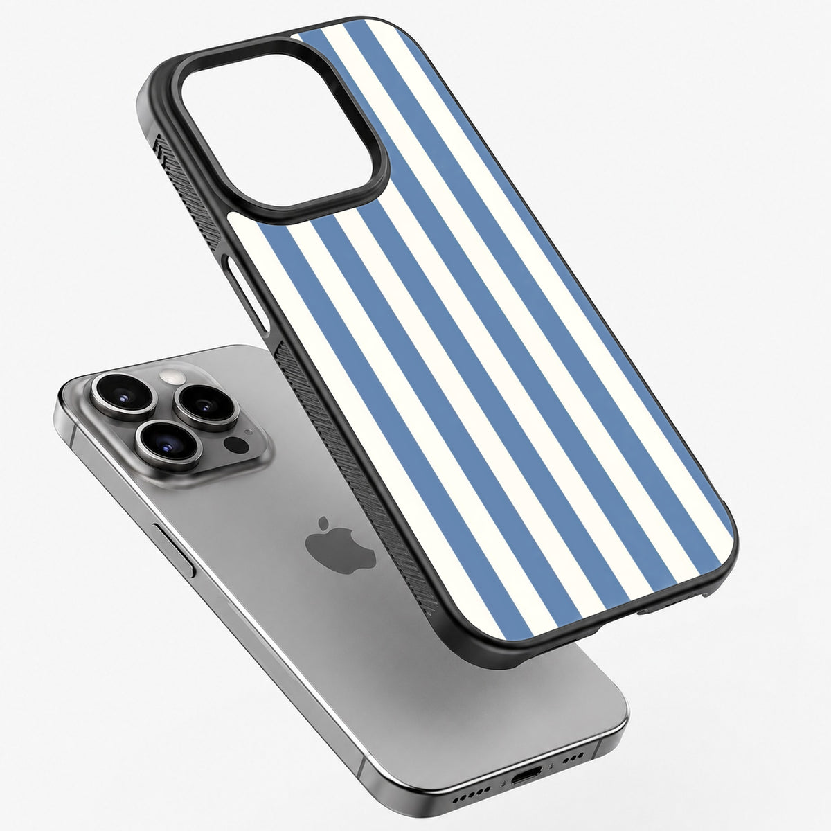 Blue Stripe - Bumper Glass Case