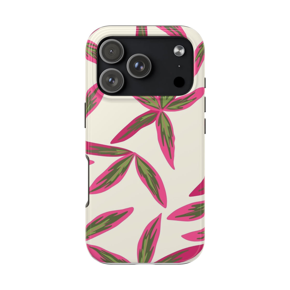 Pink Leaf Phone Case