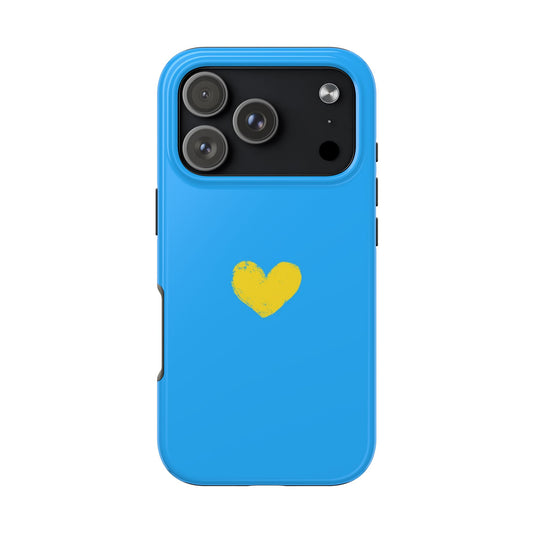 Sunlit Heart Phone Case 💛💙