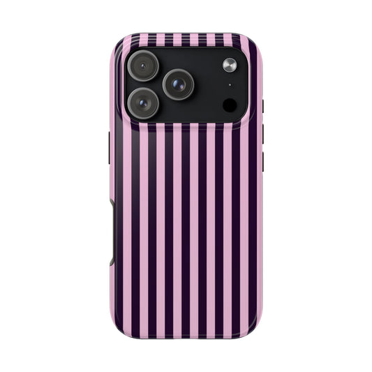 Noir Pink Stripe Phone Case 🖤🩰