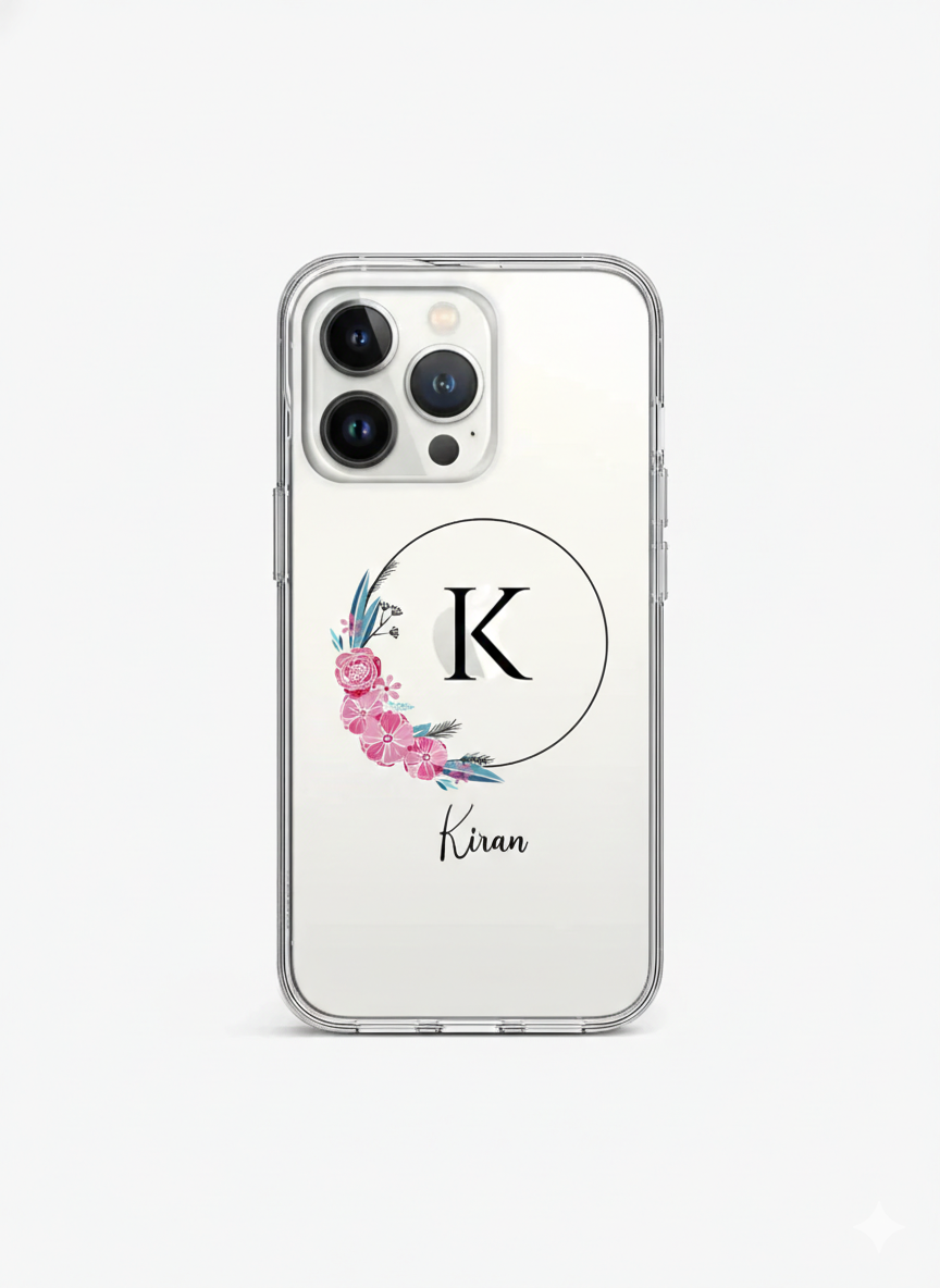 Floral Name Case 🌸