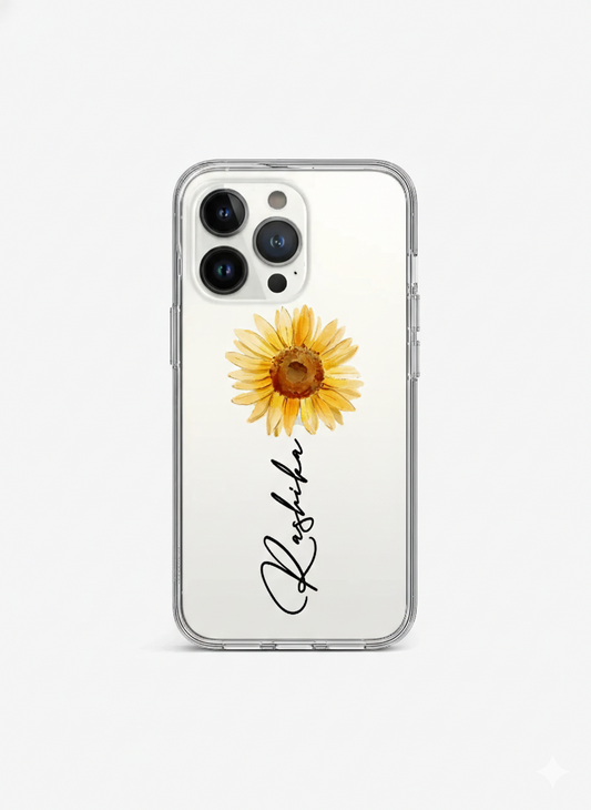 Sunflower Name Case 🌻