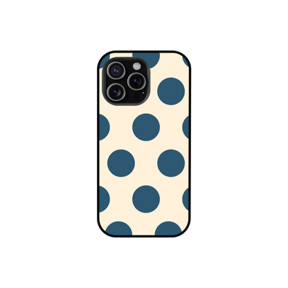 Navy Polka Dot Chic Phone Case