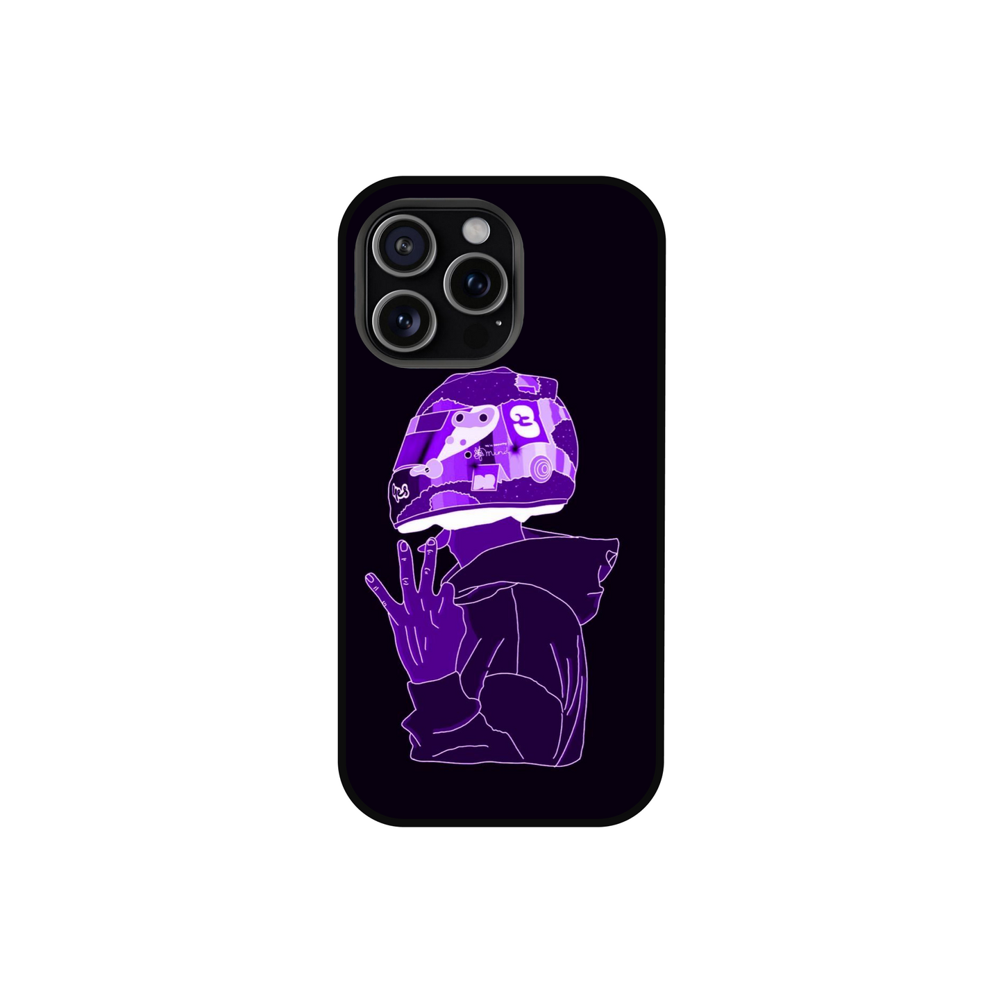 Neon Purple Rider Aesthetic Phone Case!