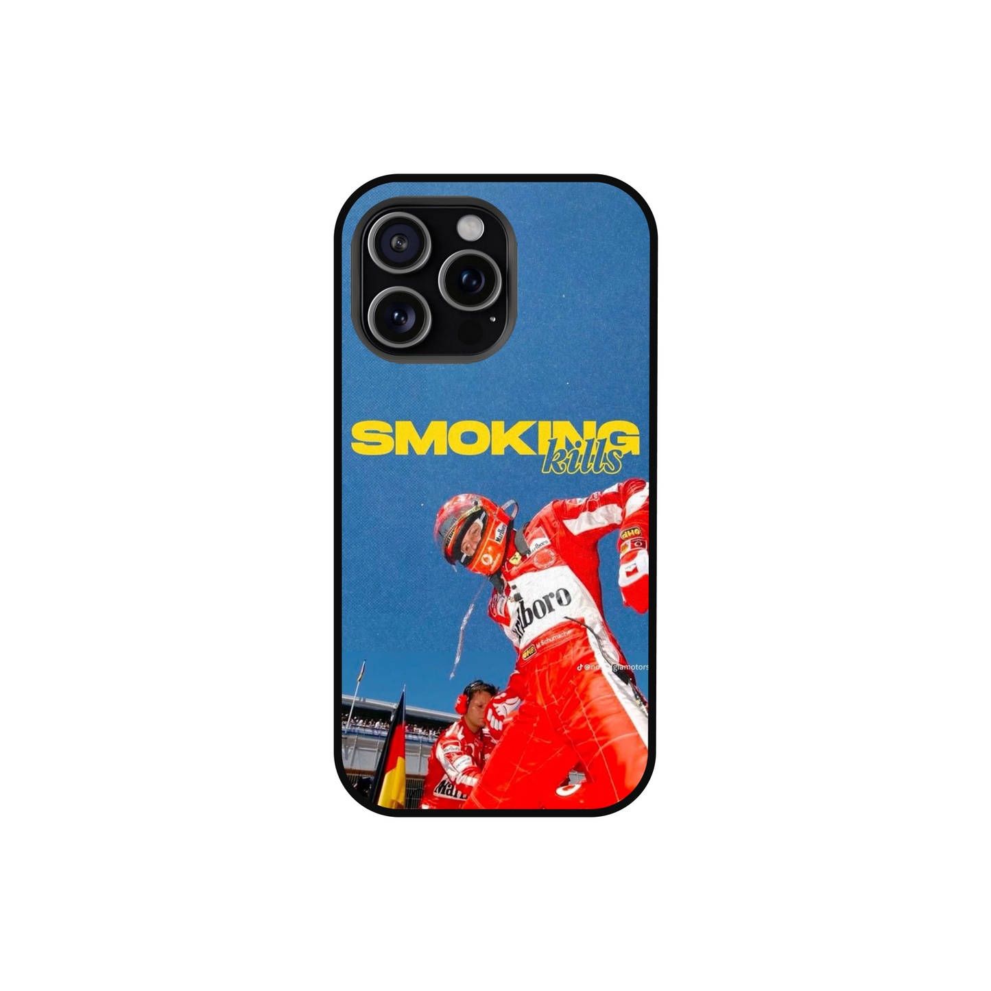 Michael Schumacher "Smoking Kills" Case.