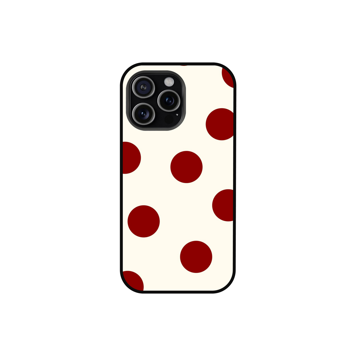 Cherry Red Retro Polka Dot Phone Case