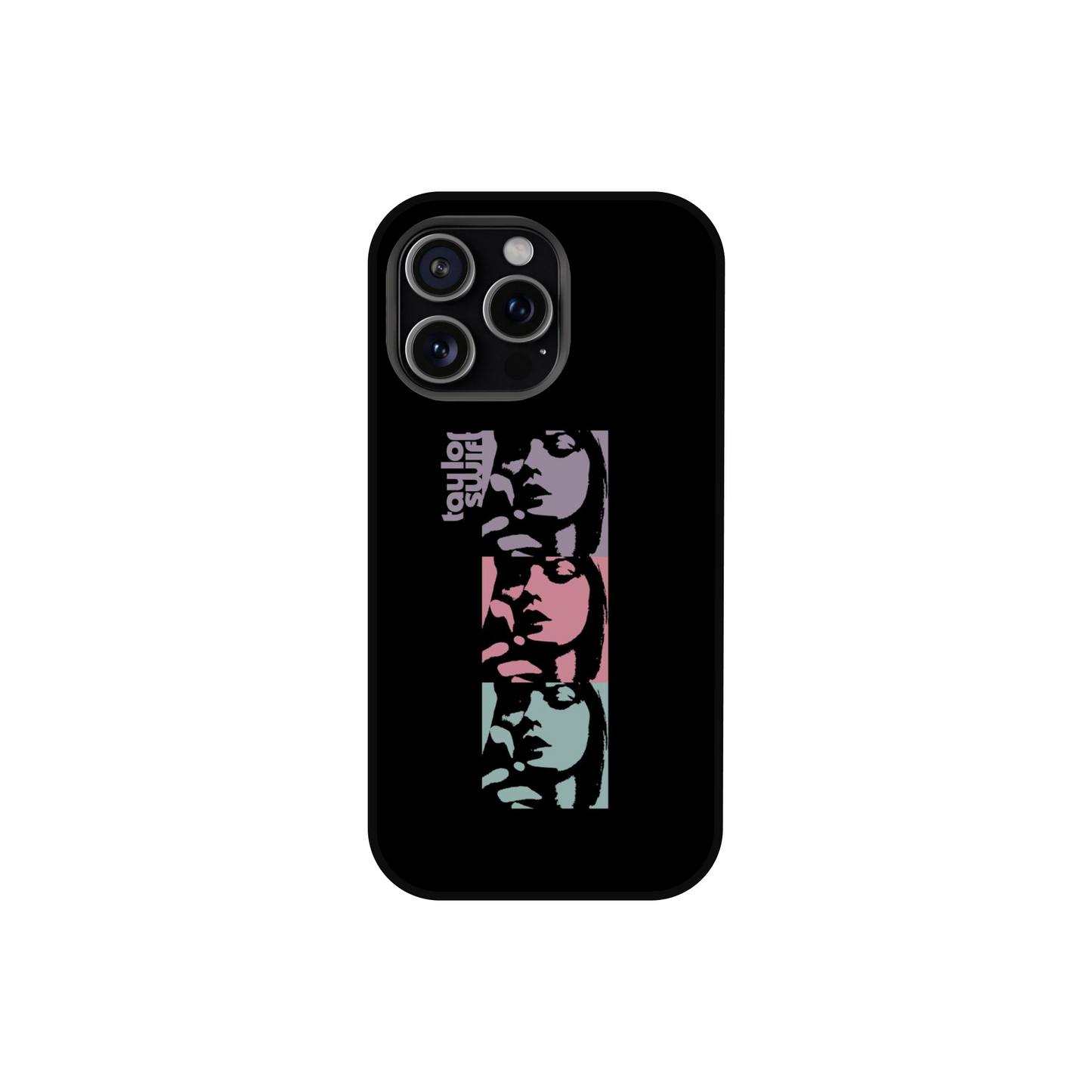 Iconic Stacked Portrait Black Phone Case