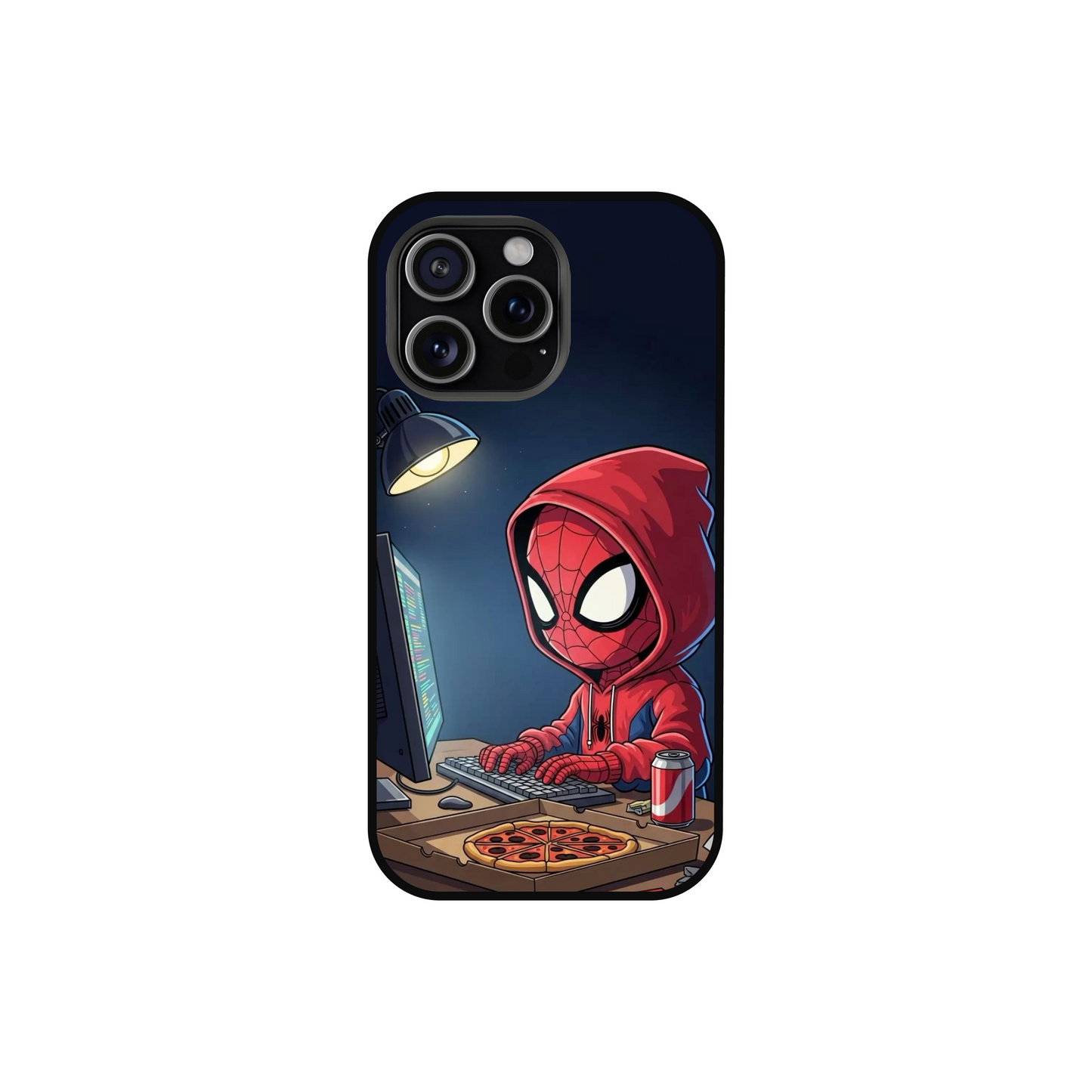Chibi Spider-Man Studying Phone Case