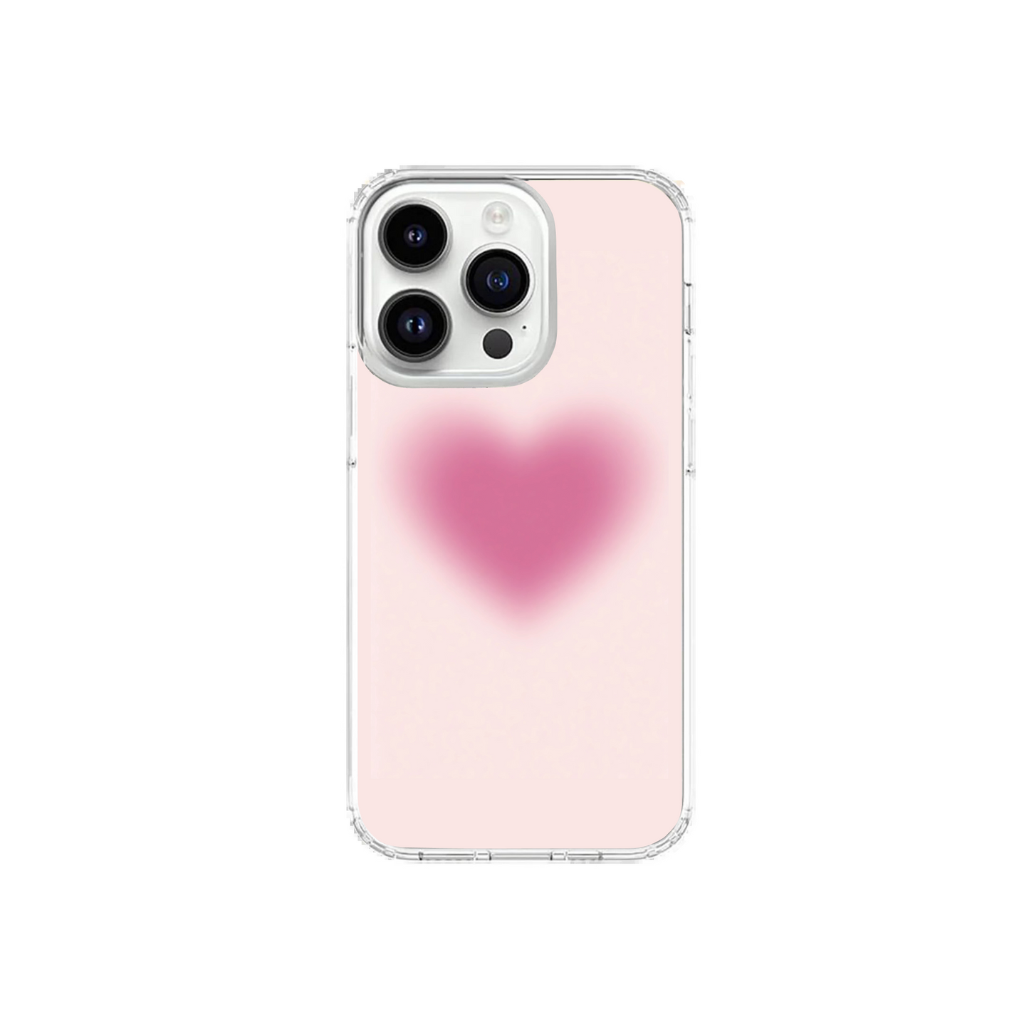 Pastel Pink Aura Heart Phone Case
