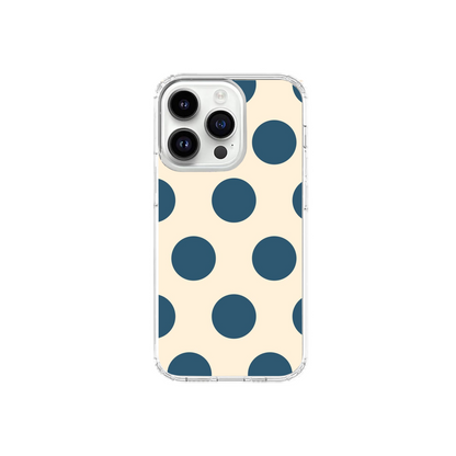 Navy Polka Dot Chic Phone Case