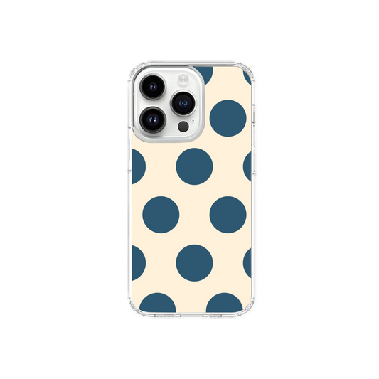 Navy Polka Dot Chic Phone Case
