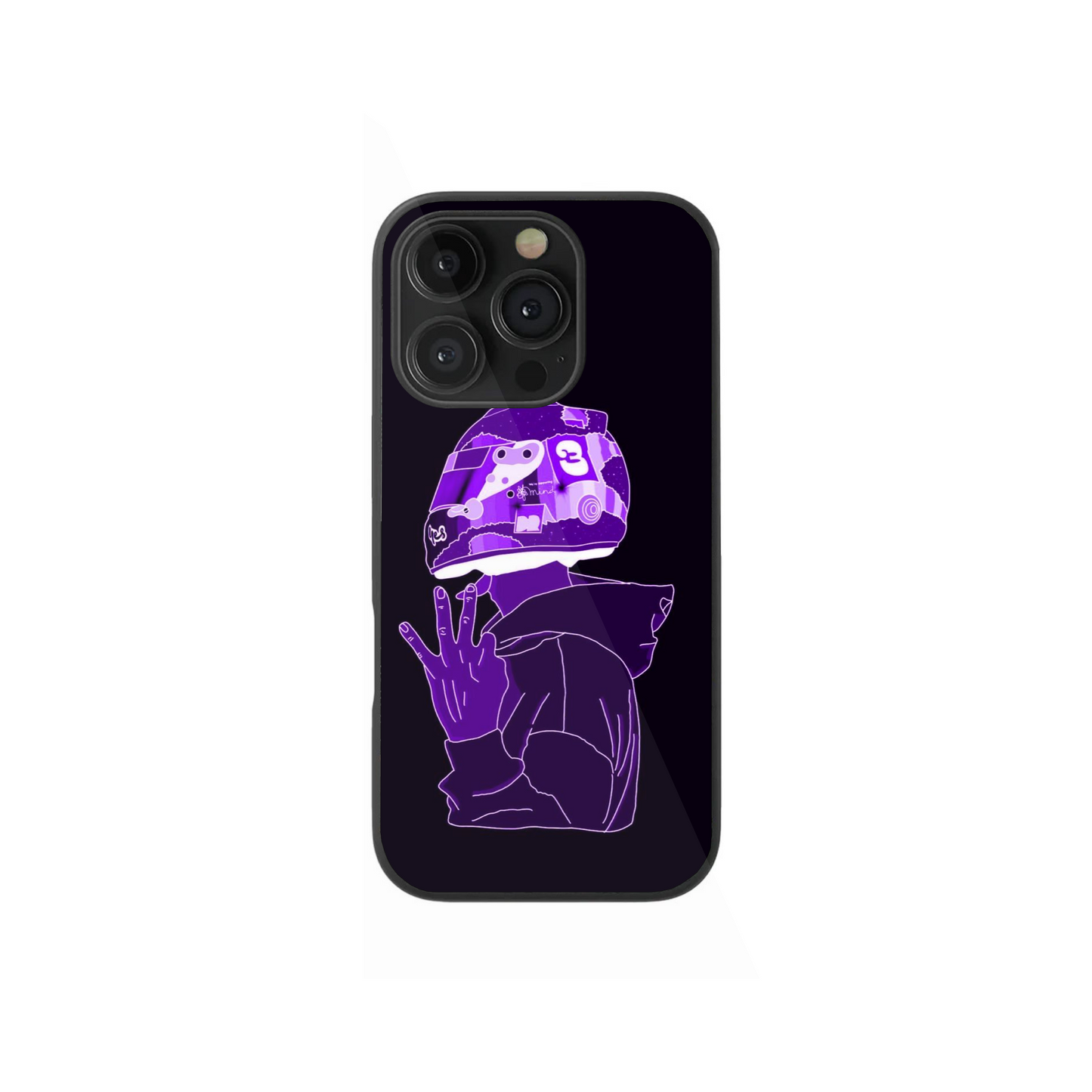 Neon Purple Rider Aesthetic Phone Case!
