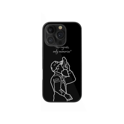 Daniel Ricciardo Quote "No Regrets" F1 Phone Case