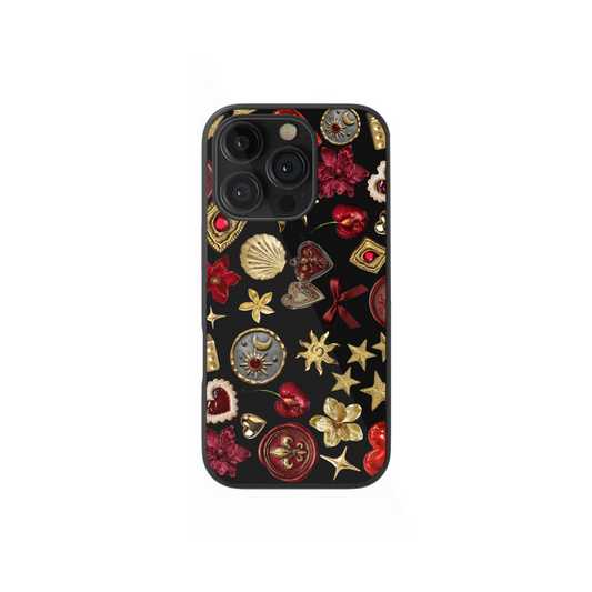 Vintage Charms Phone Case 🍒🗝️