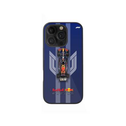 Navy Blue Racing Bull Aesthetic Phone Case