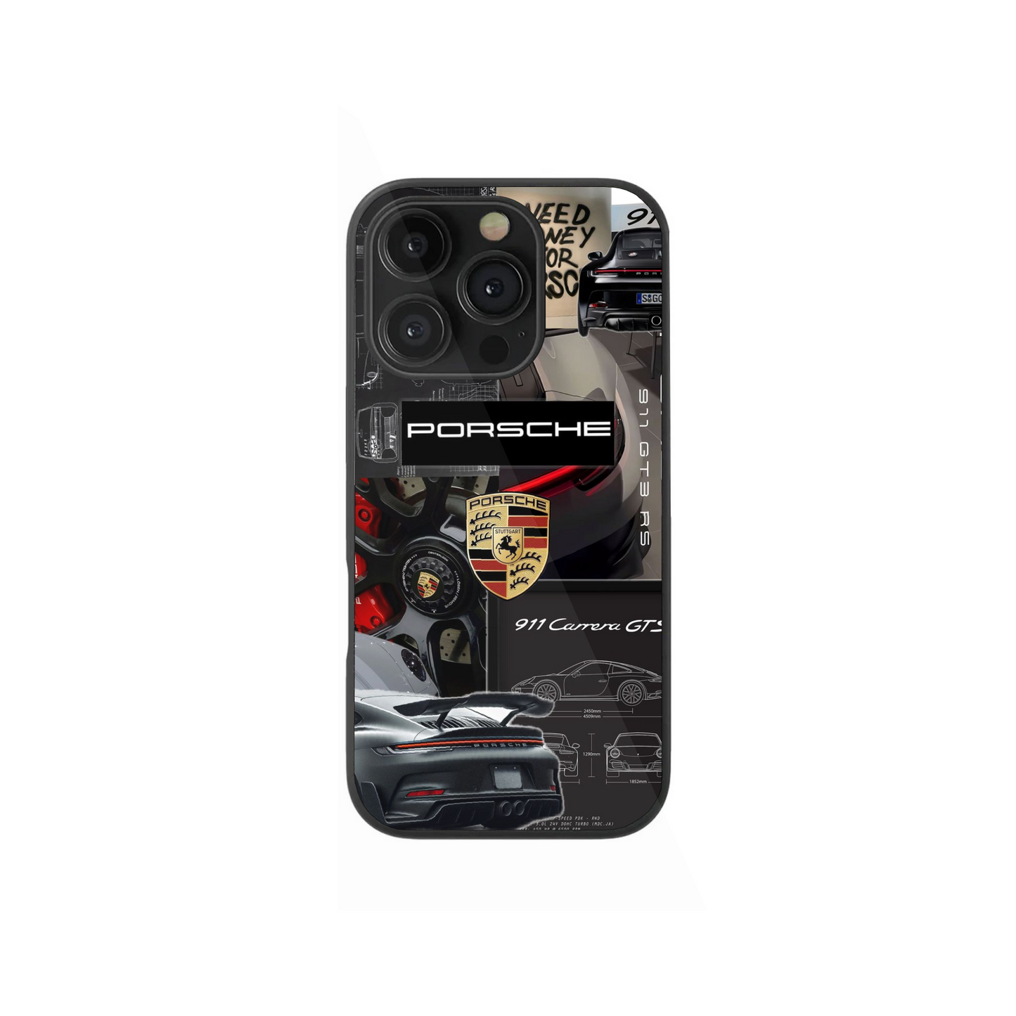 Dark Aesthetic Luxury Car Collage Phone Case!
