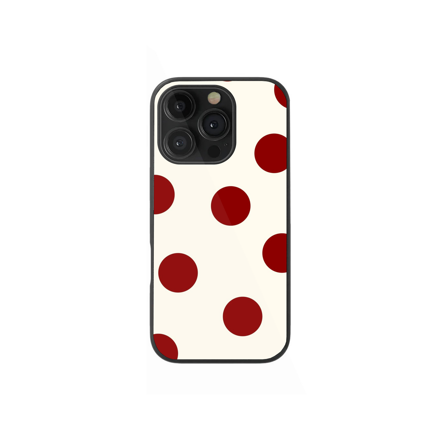Cherry Red Retro Polka Dot Phone Case