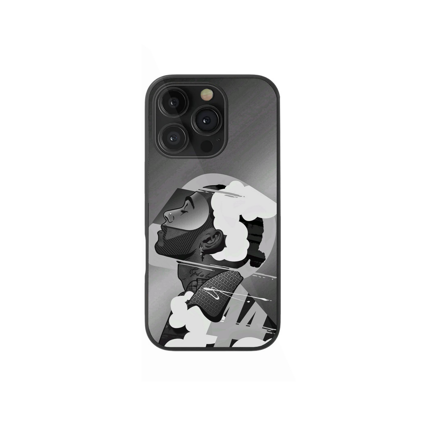 The "GOAT" Abstract Art Case | Lewis Hamilton Monochromatic F1 Aesthetic