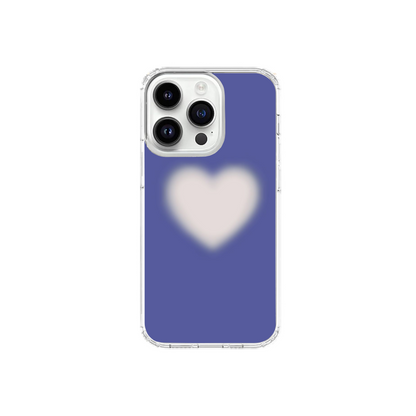 Purple & White Aura Heart Phone Case