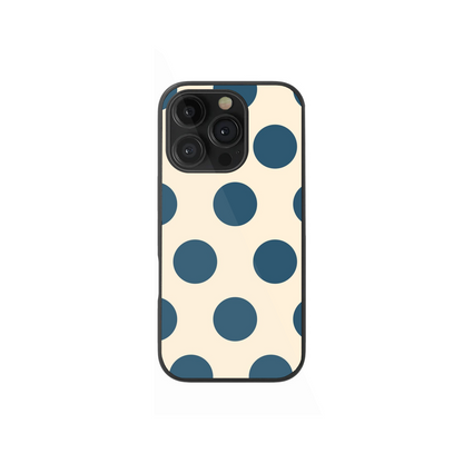 Navy Polka Dot Chic Phone Case