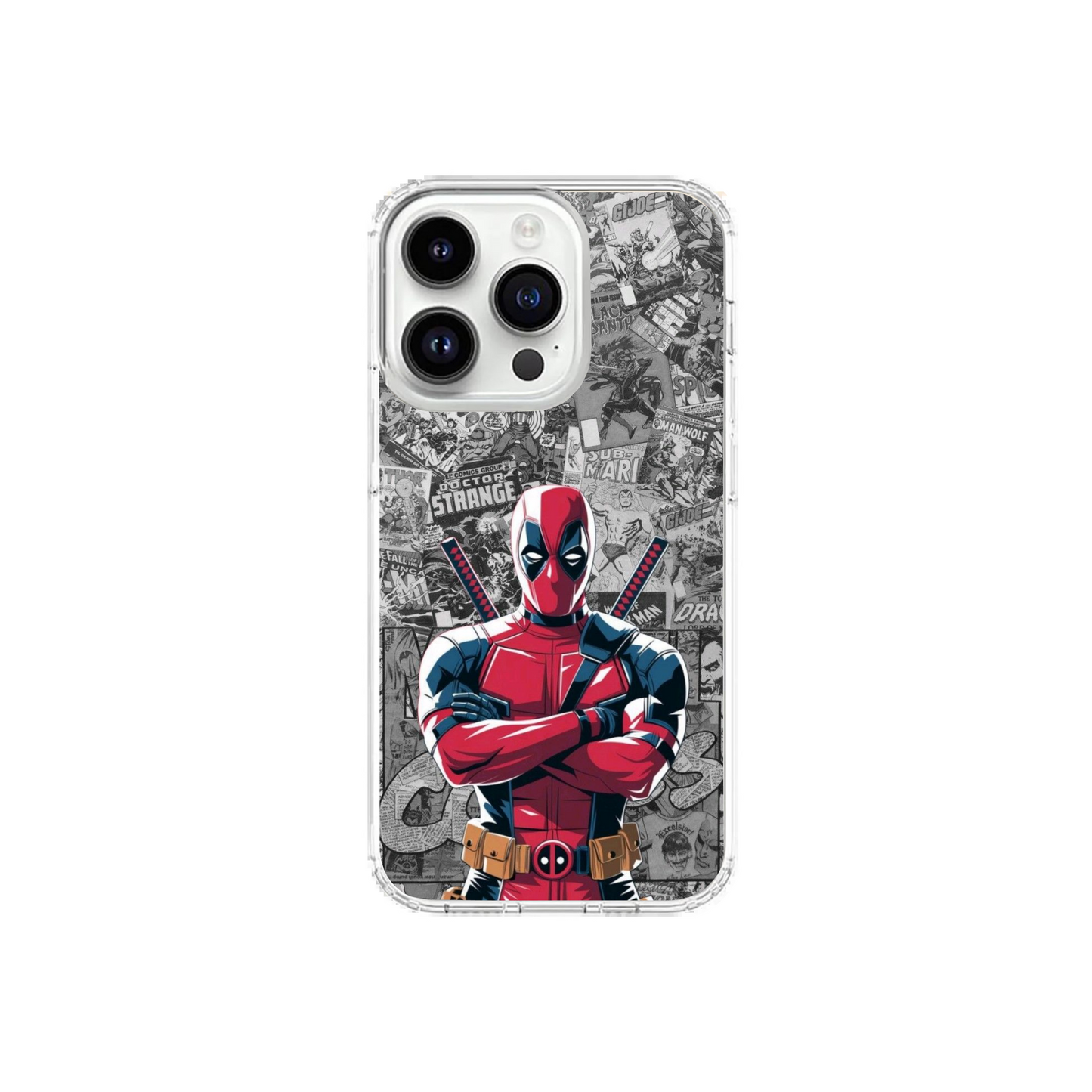Deadpool Comic Collage Phone Case