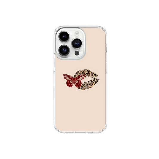 Leopard Kiss & Butterfly Phone Case