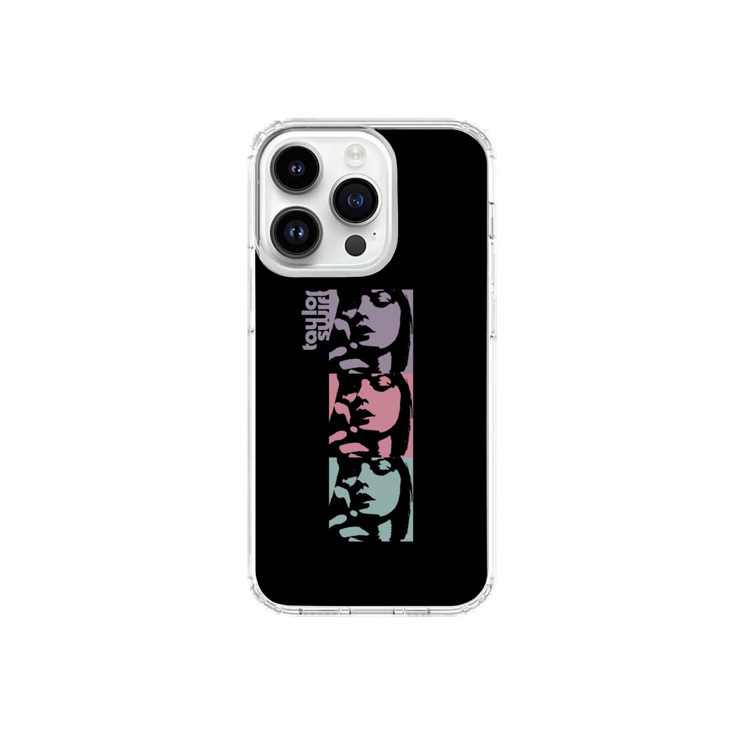 Iconic Stacked Portrait Black Phone Case