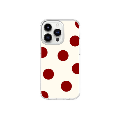 Cherry Red Retro Polka Dot Phone Case