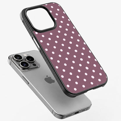 Plum Dots - Bumper Glass Case