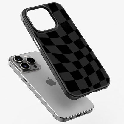 Warped Check - Bumper Glass Case