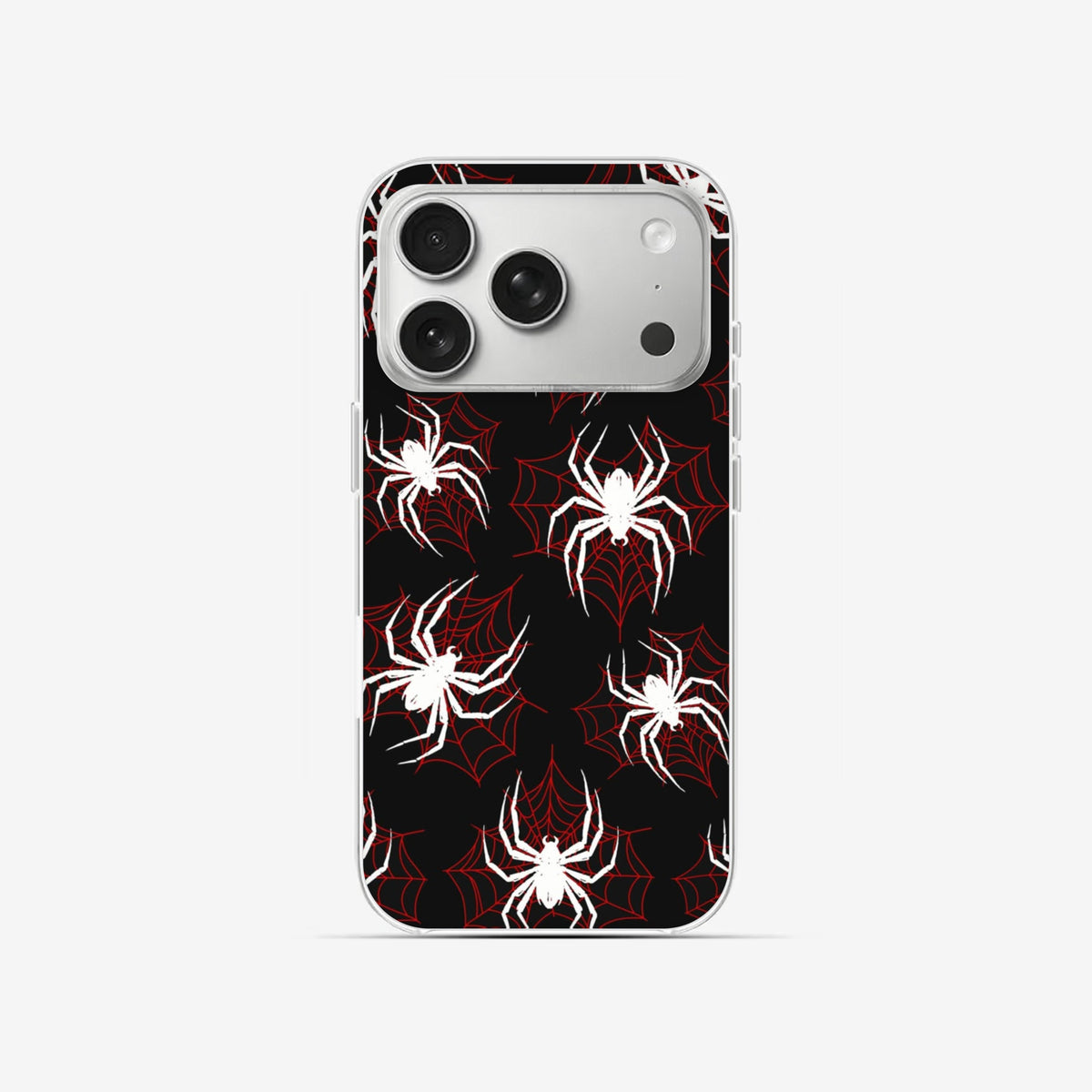 Red Spiders - Clear Silicone