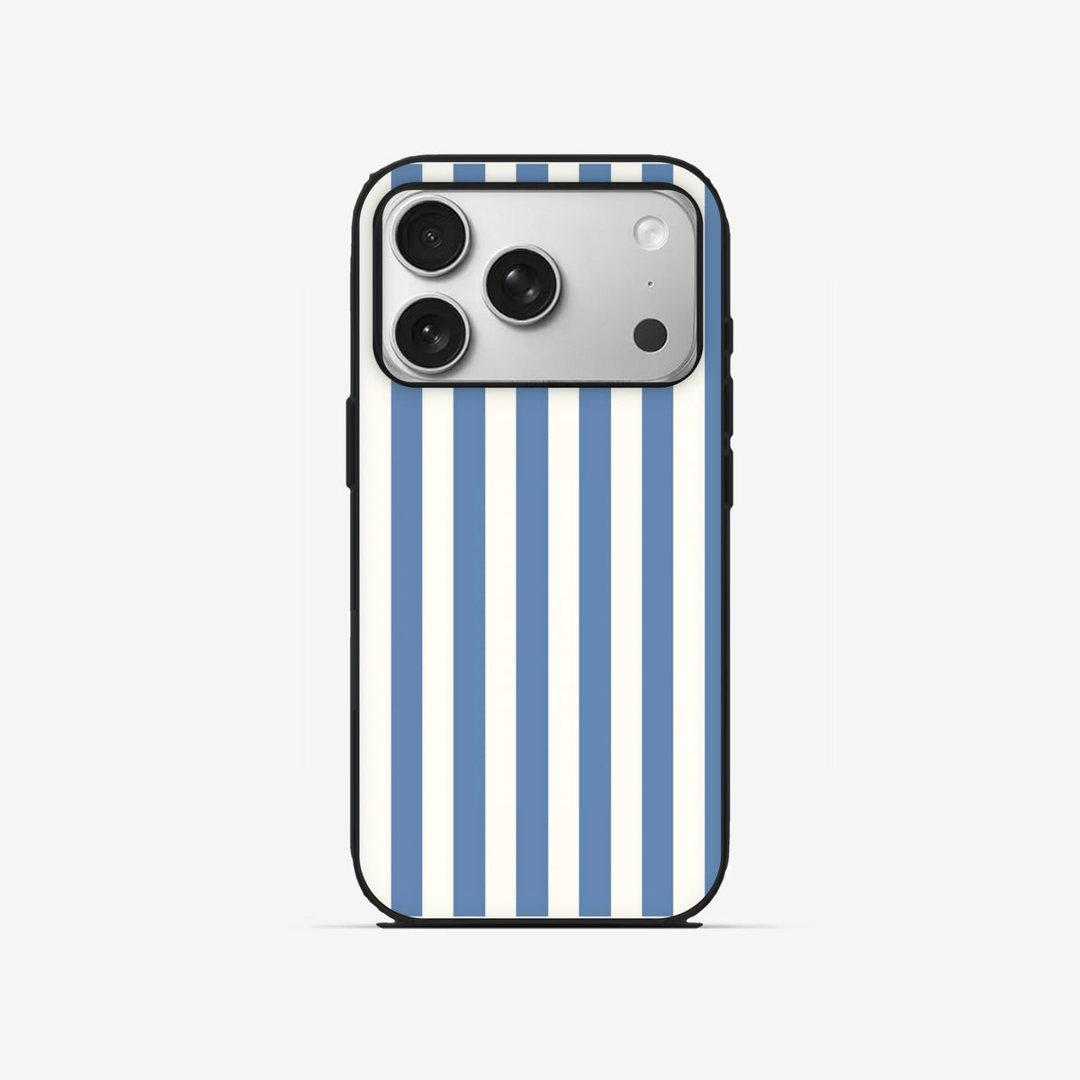 Blue Stripe - Black Silicone