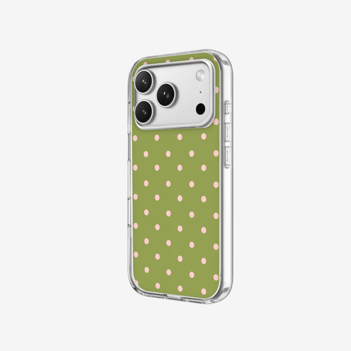 Olive Pop - Clear Silicone angled