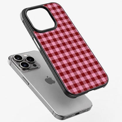 Cherry Gingham - Bumper Glass Case