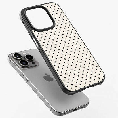 Ivory Dots - Bumper Glass Case