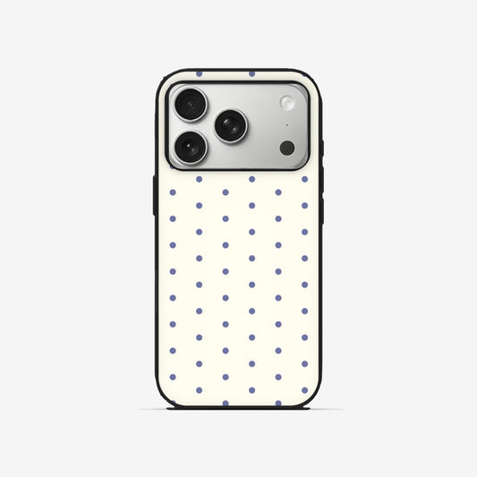 Cream Dots - Black Silicone