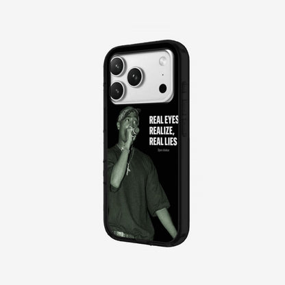 Real Eyes - Black Silicone angled