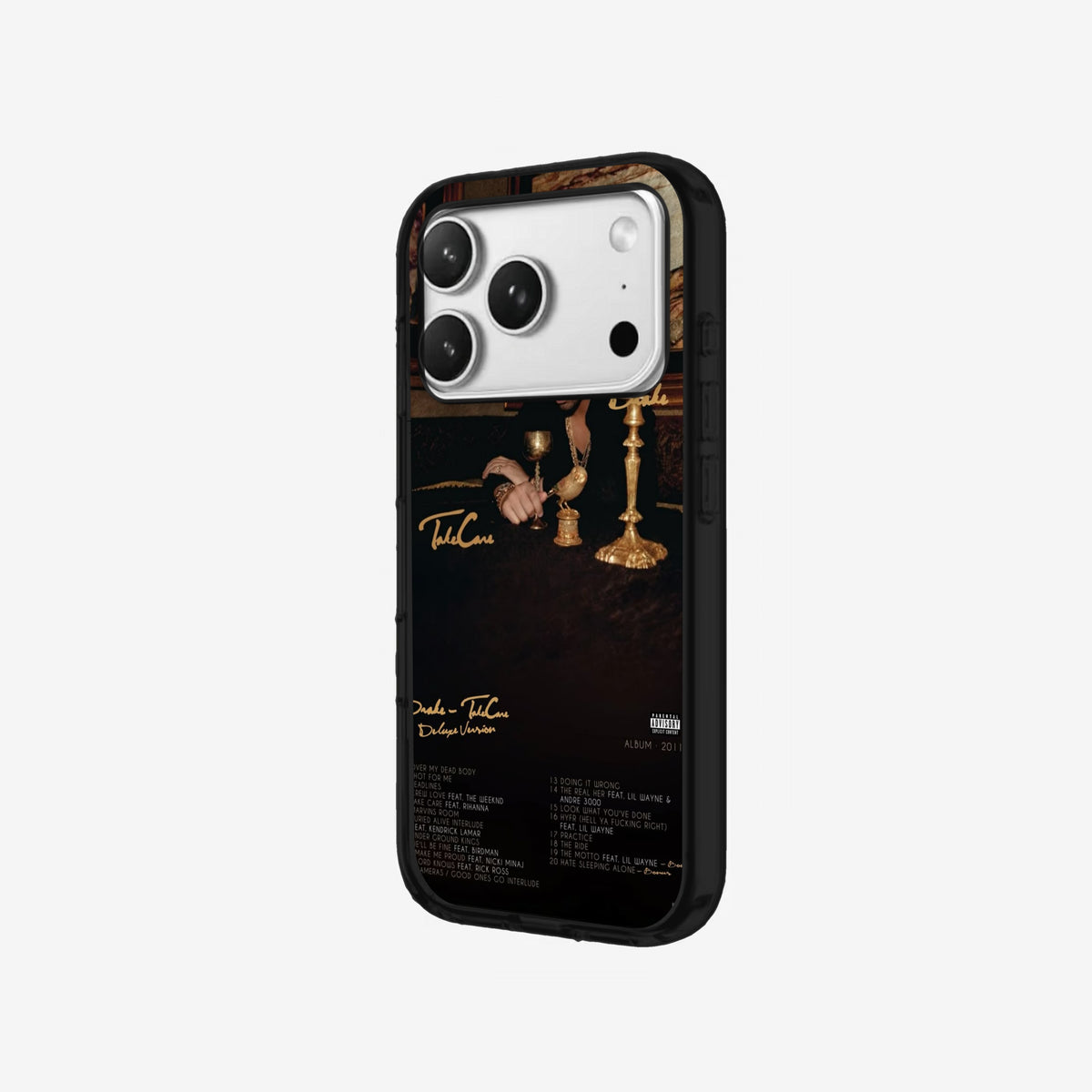 Gold Candle - Black Silicone angled