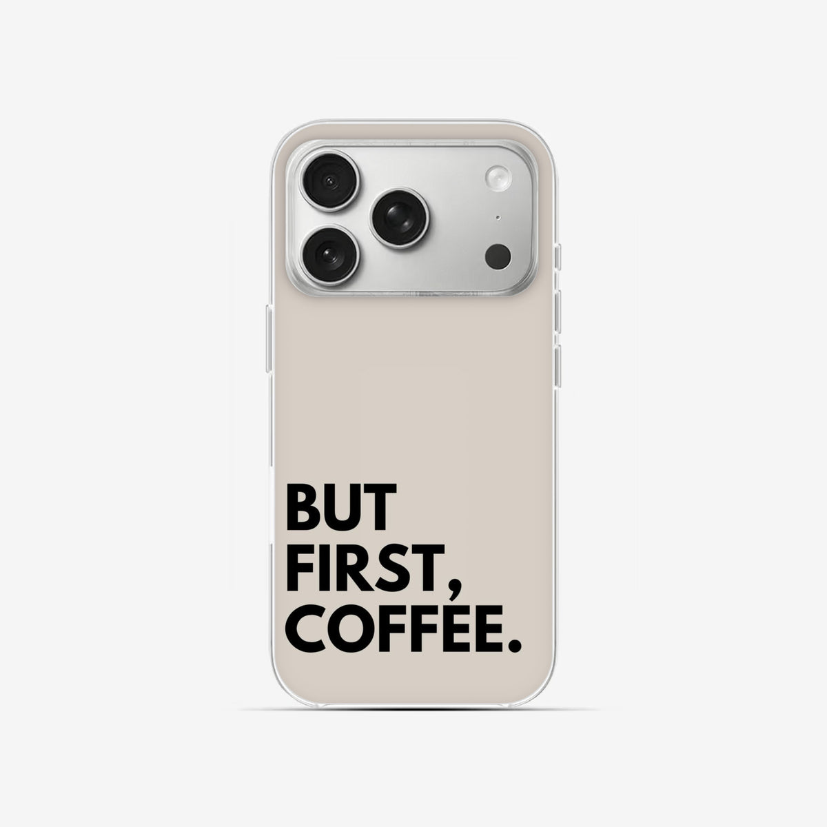 Coffee First - Clear Silicone