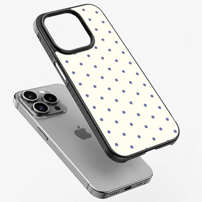 Cream Dots - Bumper Glass Case