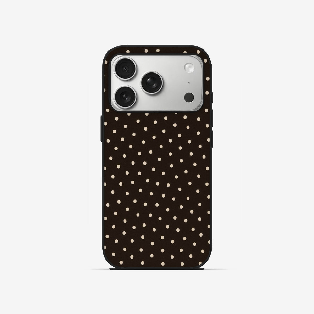 Mocha Dots - Black Silicone