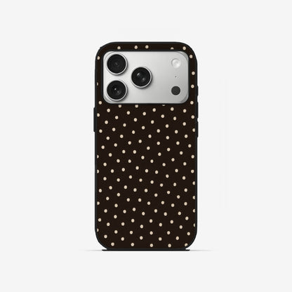 Mocha Dots - Black Silicone